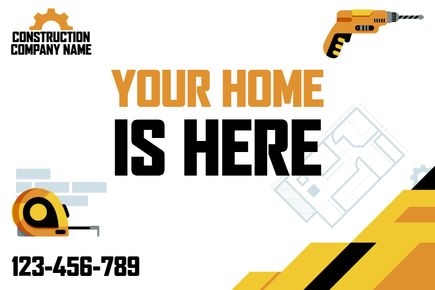 Custom Outdoor Yard Signs Multiple Sizes Your Home is here