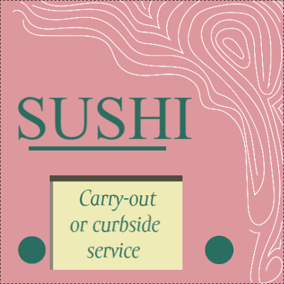 Custom Outdoor Yard Signs Multiple Sizes Sushi