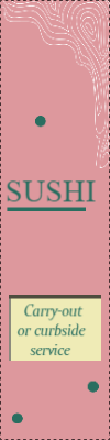 Custom Outdoor Yard Signs Multiple Sizes Sushi