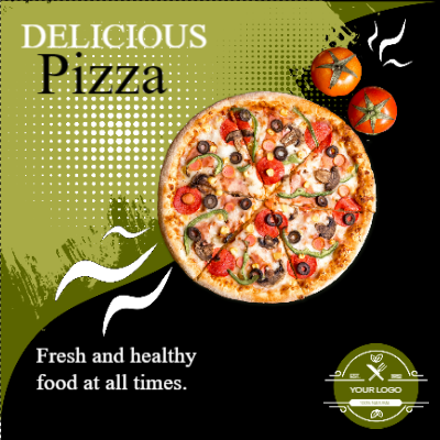 Custom Outdoor Yard Signs Multiple Sizes Delicious Pizza