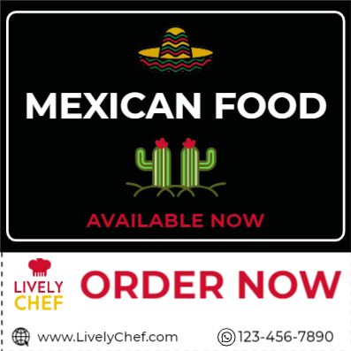 Custom Outdoor Yard Signs Multiple Sizes Mexican Food