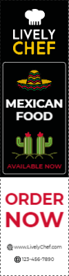Custom Outdoor Yard Signs Multiple Sizes Mexican Food