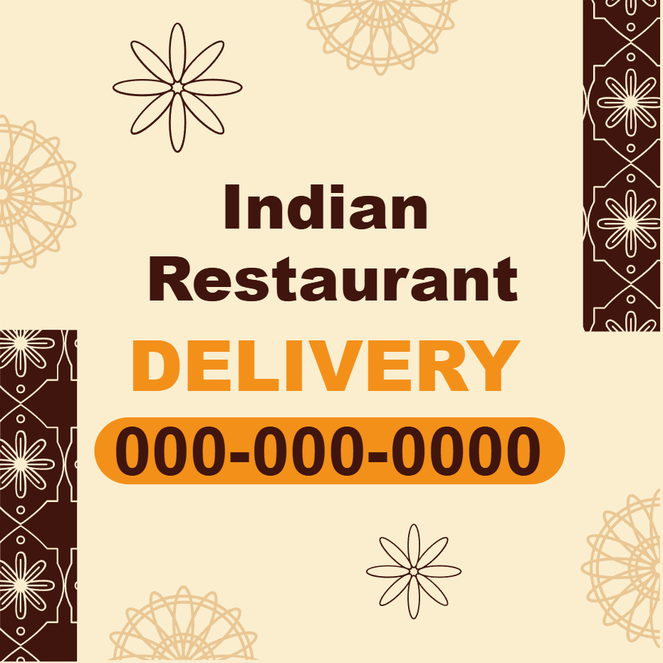 Custom Outdoor Yard Signs Multiple Sizes Indian Restaurant