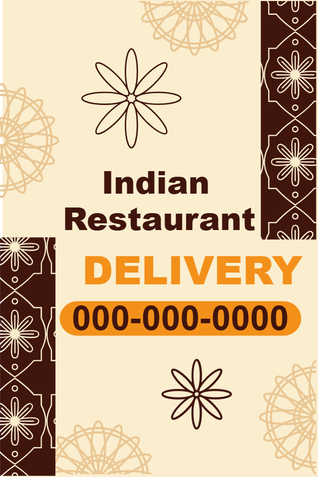 Custom Outdoor Yard Signs Multiple Sizes Indian Restaurant
