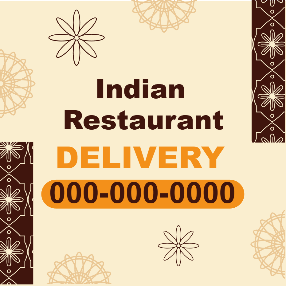 Custom Outdoor Yard Signs Multiple Sizes Indian Restaurant