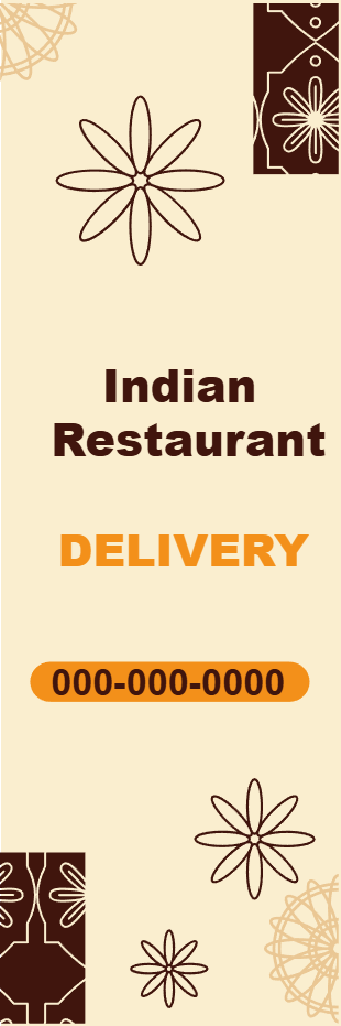 Custom Outdoor Yard Signs Multiple Sizes Indian Restaurant