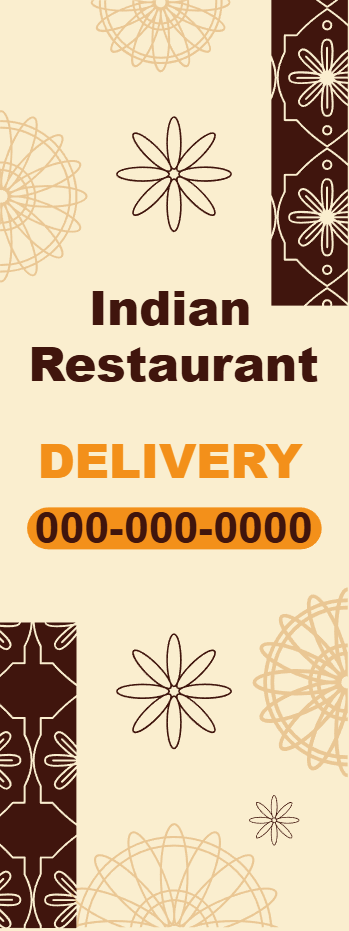 Custom Outdoor Yard Signs Multiple Sizes Indian Restaurant