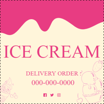Custom Outdoor Yard Signs Multiple Sizes Ice Cream Delivery