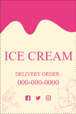 Custom Outdoor Yard Signs Multiple Sizes Ice Cream Delivery