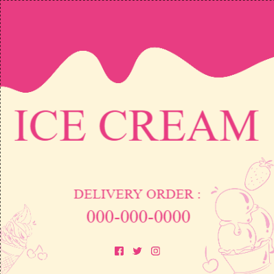 Custom Outdoor Yard Signs Multiple Sizes Ice Cream Delivery