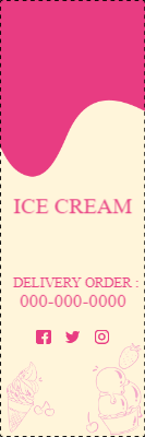 Custom Outdoor Yard Signs Multiple Sizes Ice Cream Delivery