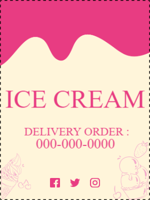 Custom Outdoor Yard Signs Multiple Sizes Ice Cream Delivery