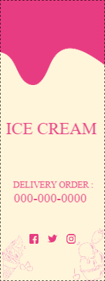 Custom Outdoor Yard Signs Multiple Sizes Ice Cream Delivery