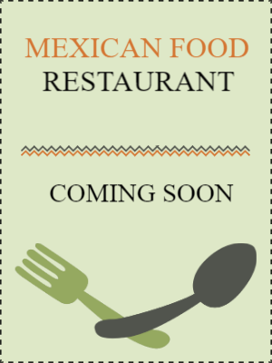 Custom Outdoor Yard Signs Multiple Sizes Mexican Food Restaurant