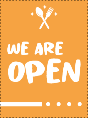 Custom Outdoor Yard Signs Multiple Sizes We Are Open