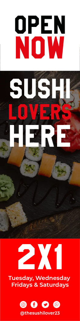 Custom Outdoor Yard Signs Multiple Sizes Best Sushi Lovers