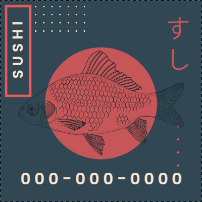 Custom Outdoor Yard Signs Multiple Sizes Sushi