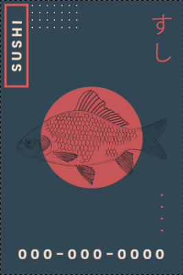 Custom Outdoor Yard Signs Multiple Sizes Sushi