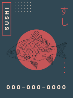 Custom Outdoor Yard Signs Multiple Sizes Sushi