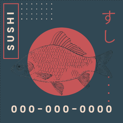 Custom Outdoor Yard Signs Multiple Sizes Sushi