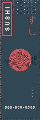 Custom Outdoor Yard Signs Multiple Sizes Sushi