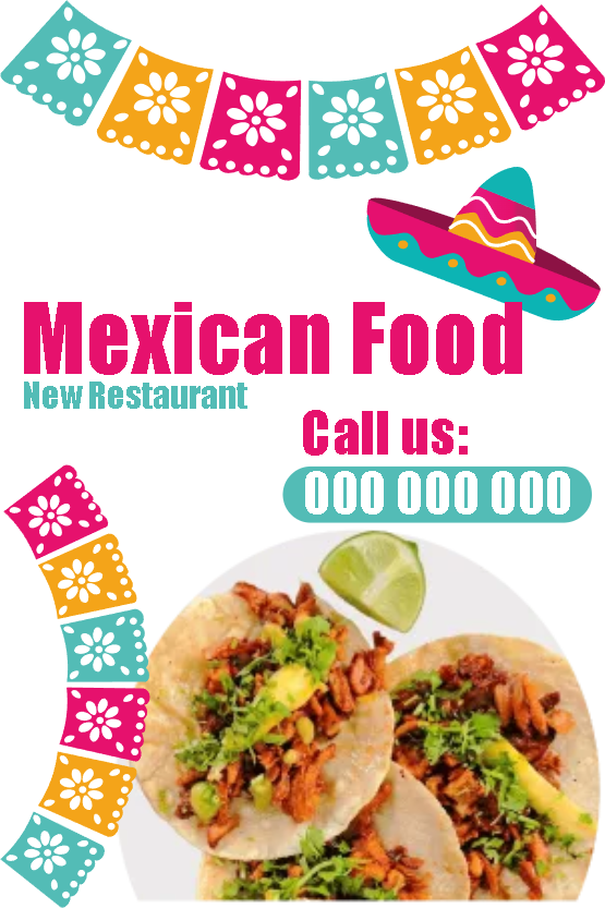 Custom Outdoor Yard Signs Multiple Sizes Mexican Food
