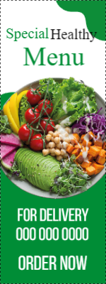 Custom Outdoor Yard Signs Multiple Sizes Special Healthy Menu