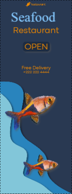 Custom Outdoor Yard Signs Multiple Sizes Seafood Restaurant