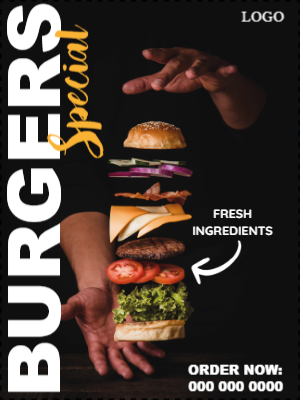 Custom Outdoor Yard Signs Multiple Sizes Burger Special