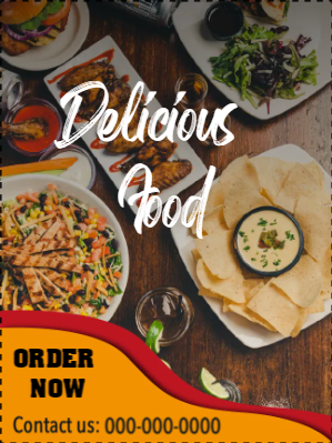 Custom Outdoor Yard Signs Multiple Sizes Delicious Food