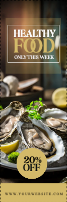 Custom Outdoor Yard Signs Multiple Sizes Healthy Food