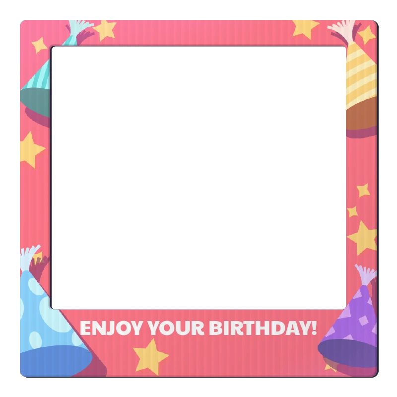 Custom Birthday Selfie Frame
