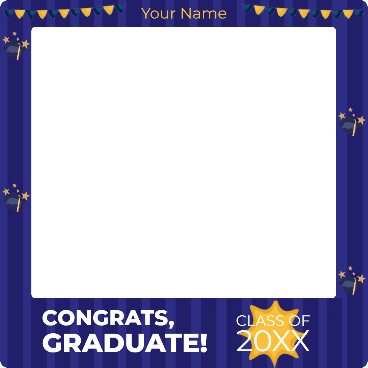 Custom Selfie Frame Congrats 20XX