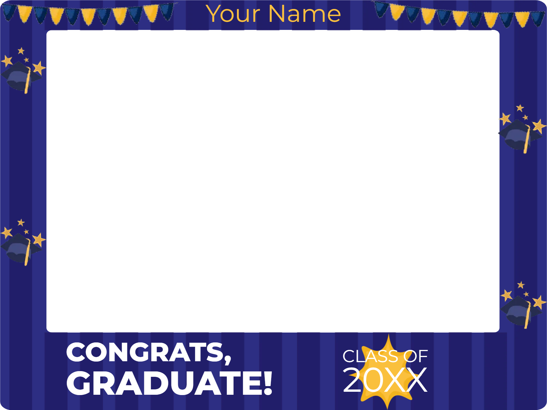 Custom Selfie Frame Congrats 20XX