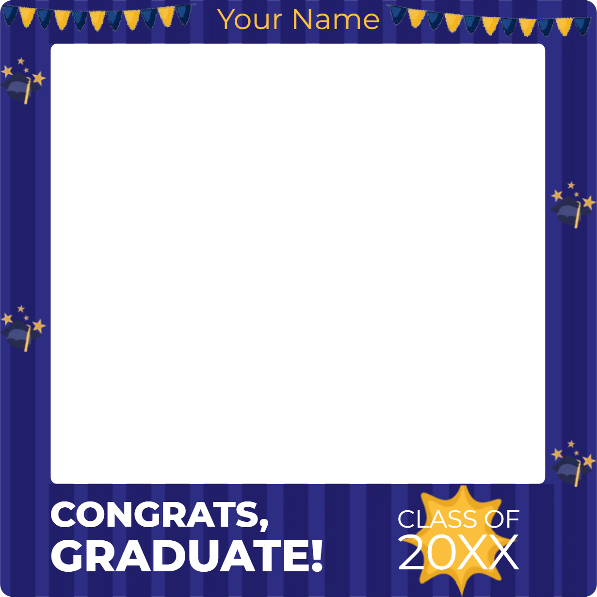 Custom Selfie Frame Congrats 20XX