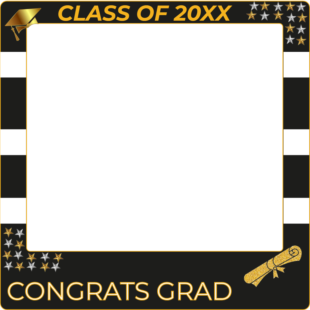 Custom Selfie Frame Congrats Grad