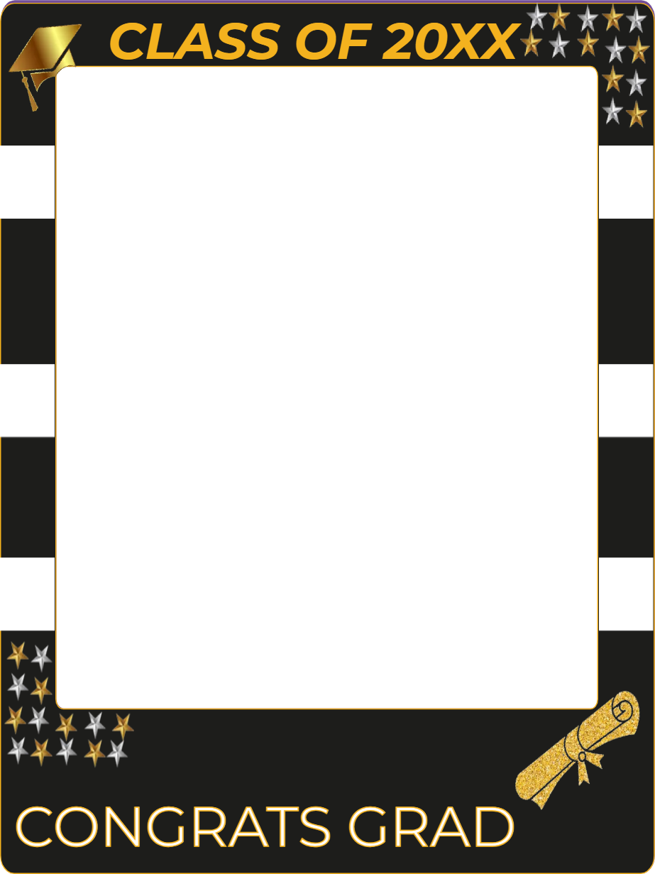 Custom Selfie Frame Congrats Grad