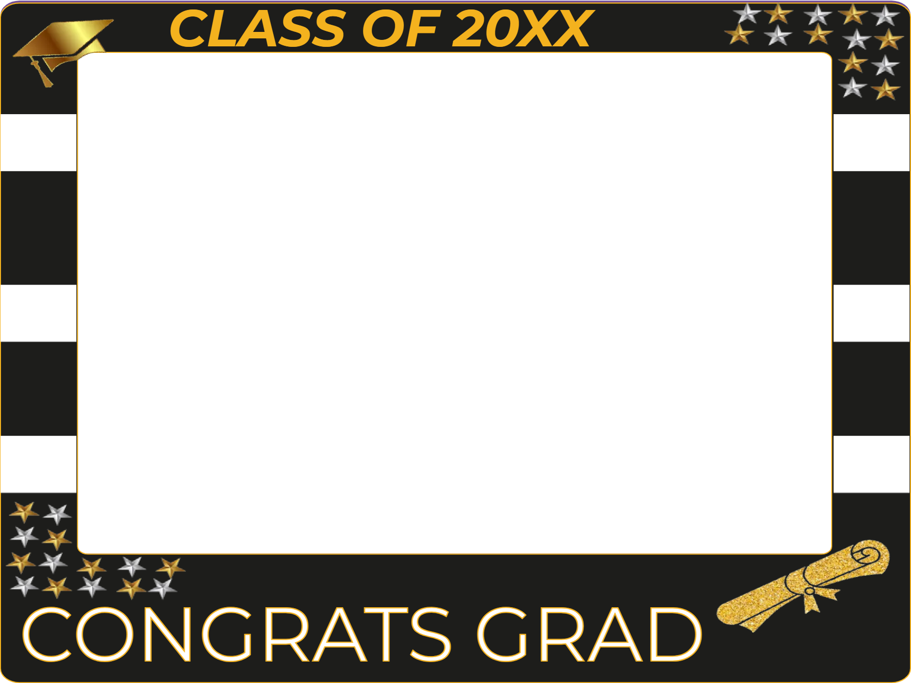 Custom Selfie Frame Congrats Grad