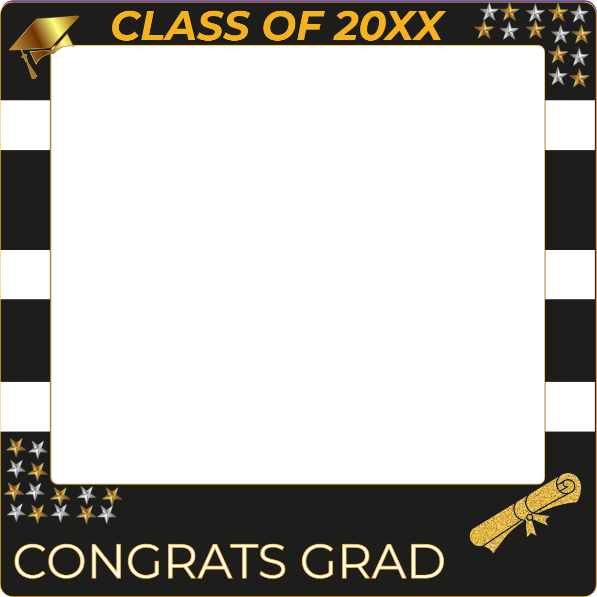 Custom Selfie Frame Congrats Grad