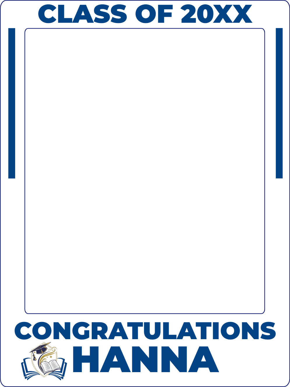 Custom Selfie Frame Congratulations Hanna