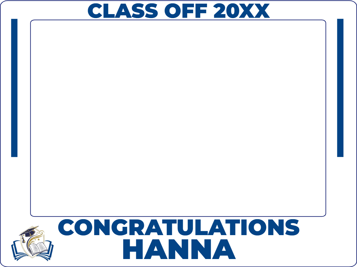 Custom Selfie Frame Congratulations Hanna
