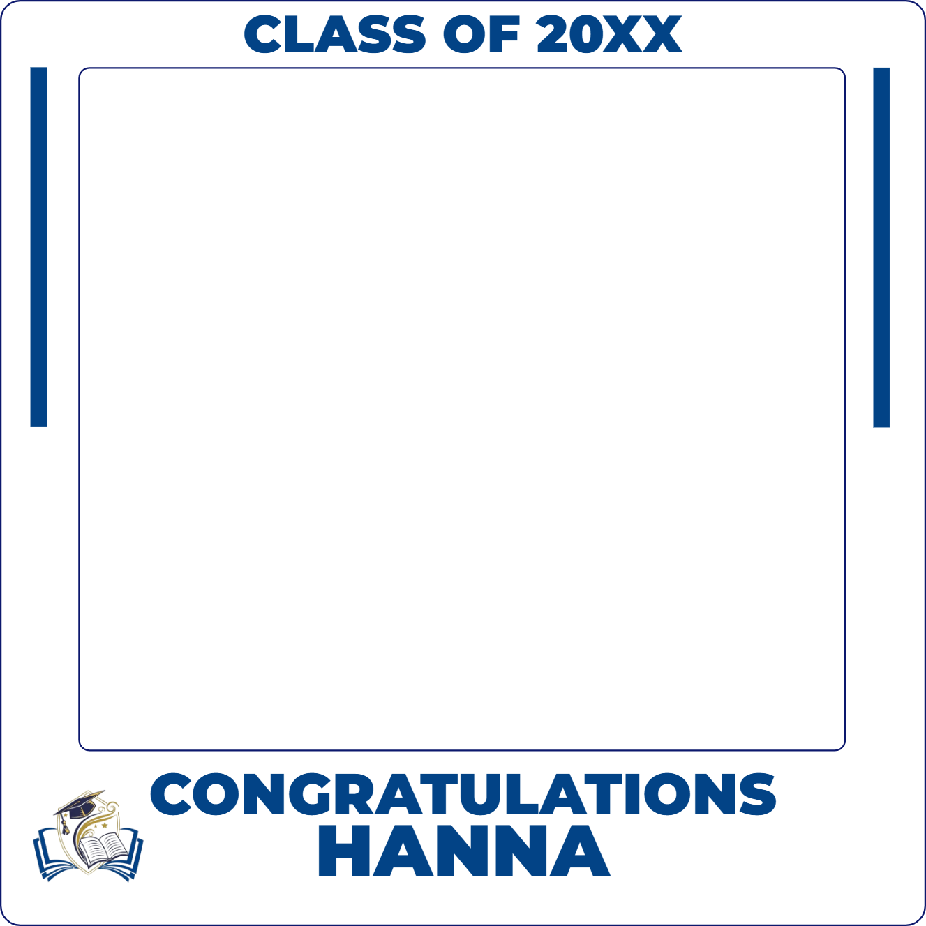 Custom Selfie Frame Congratulations Hanna