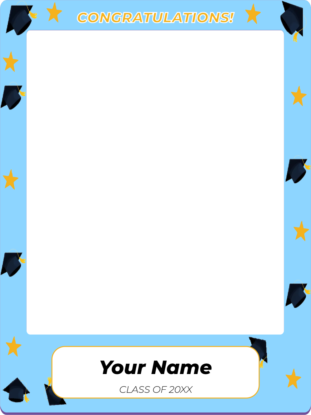 Custom Selfie Frame Congratulations!