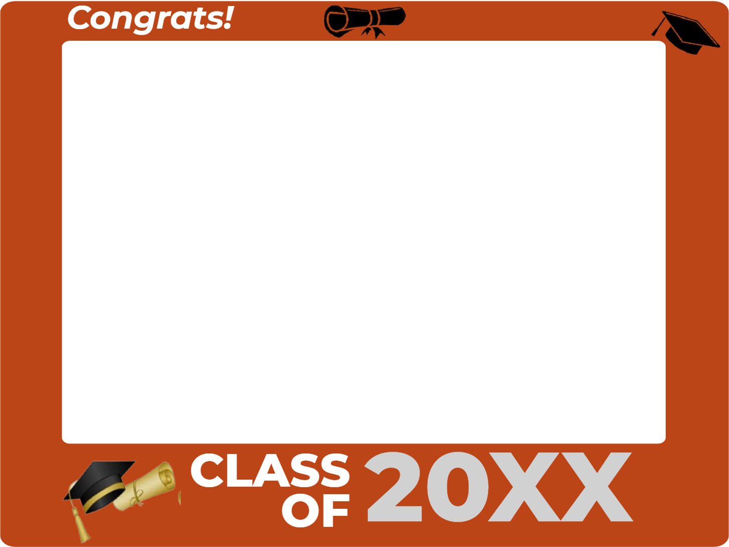 Custom Selfie Frame Class of 20XX