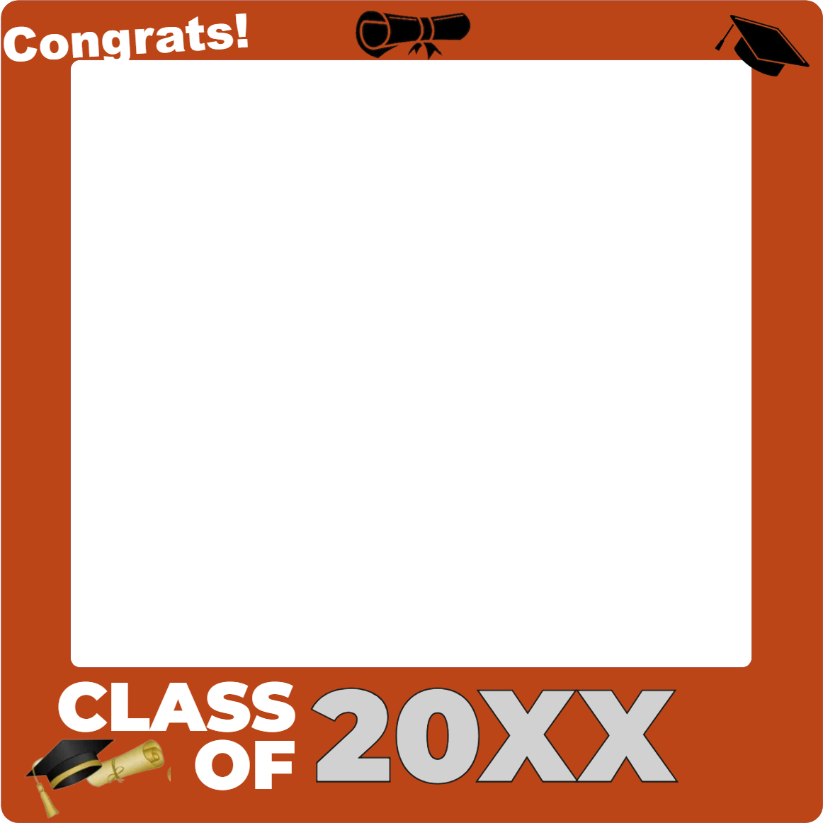 Custom Selfie Frame Class of 20XX