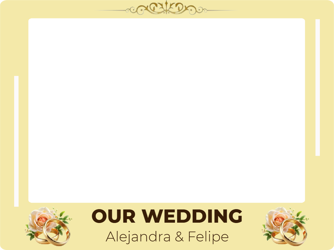 Custom Selfie Frame Our Wedding