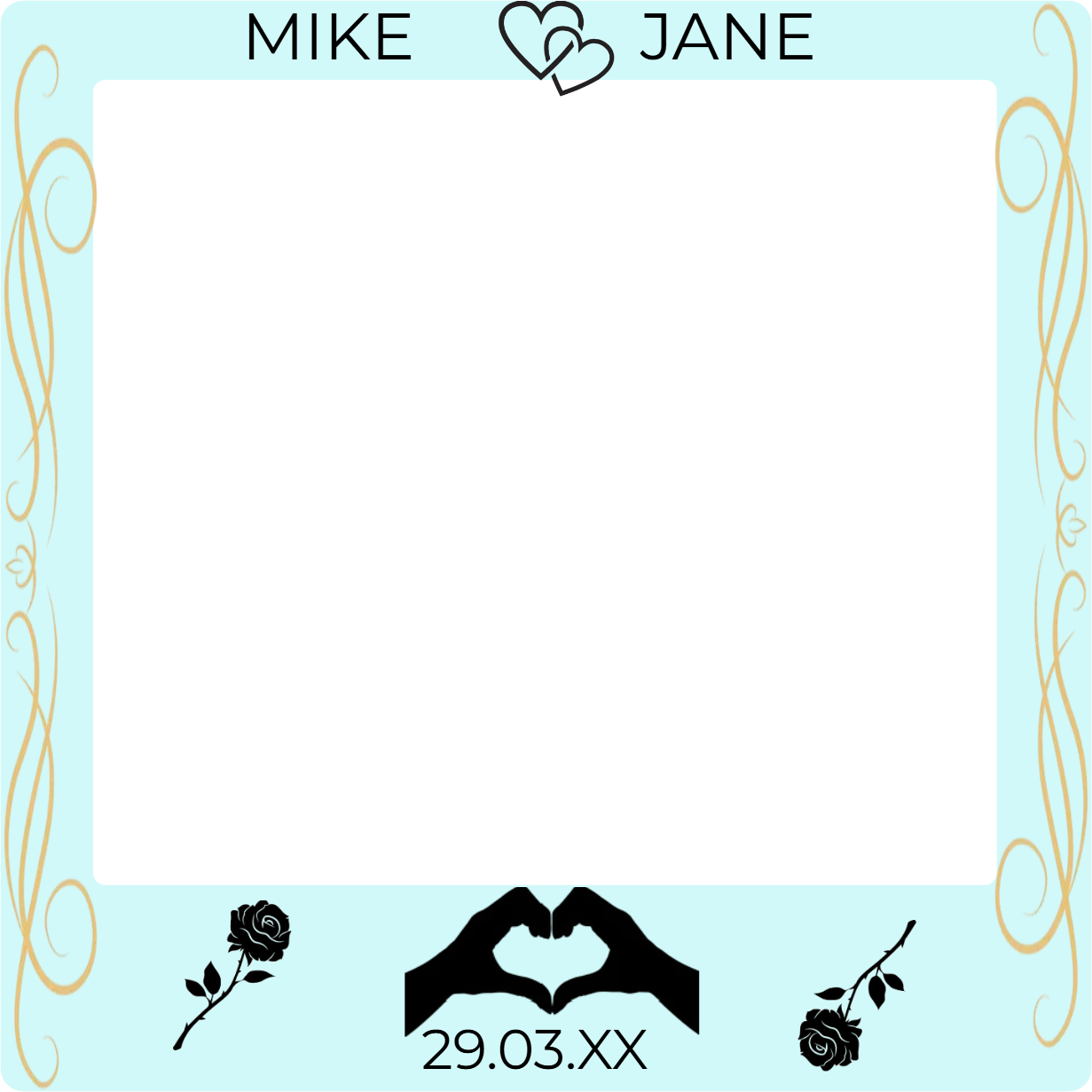 Custom Selfie Frame Mike & Jane