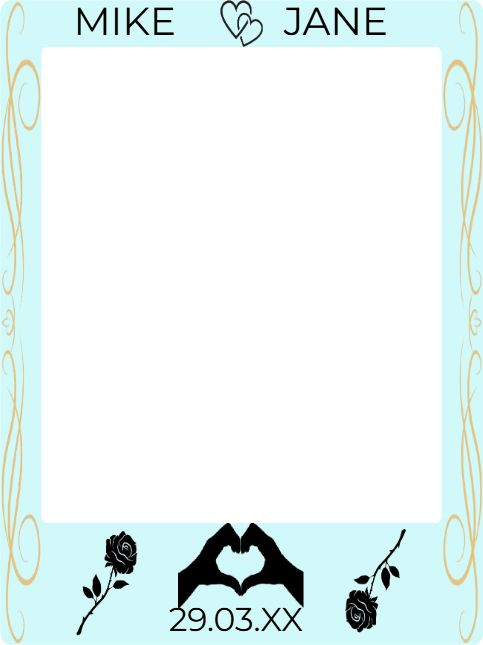 Custom Selfie Frame Mike & Jane