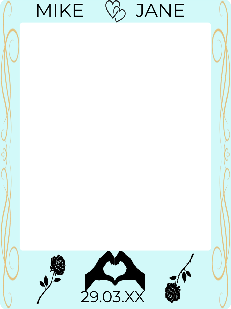 Custom Selfie Frame Mike & Jane