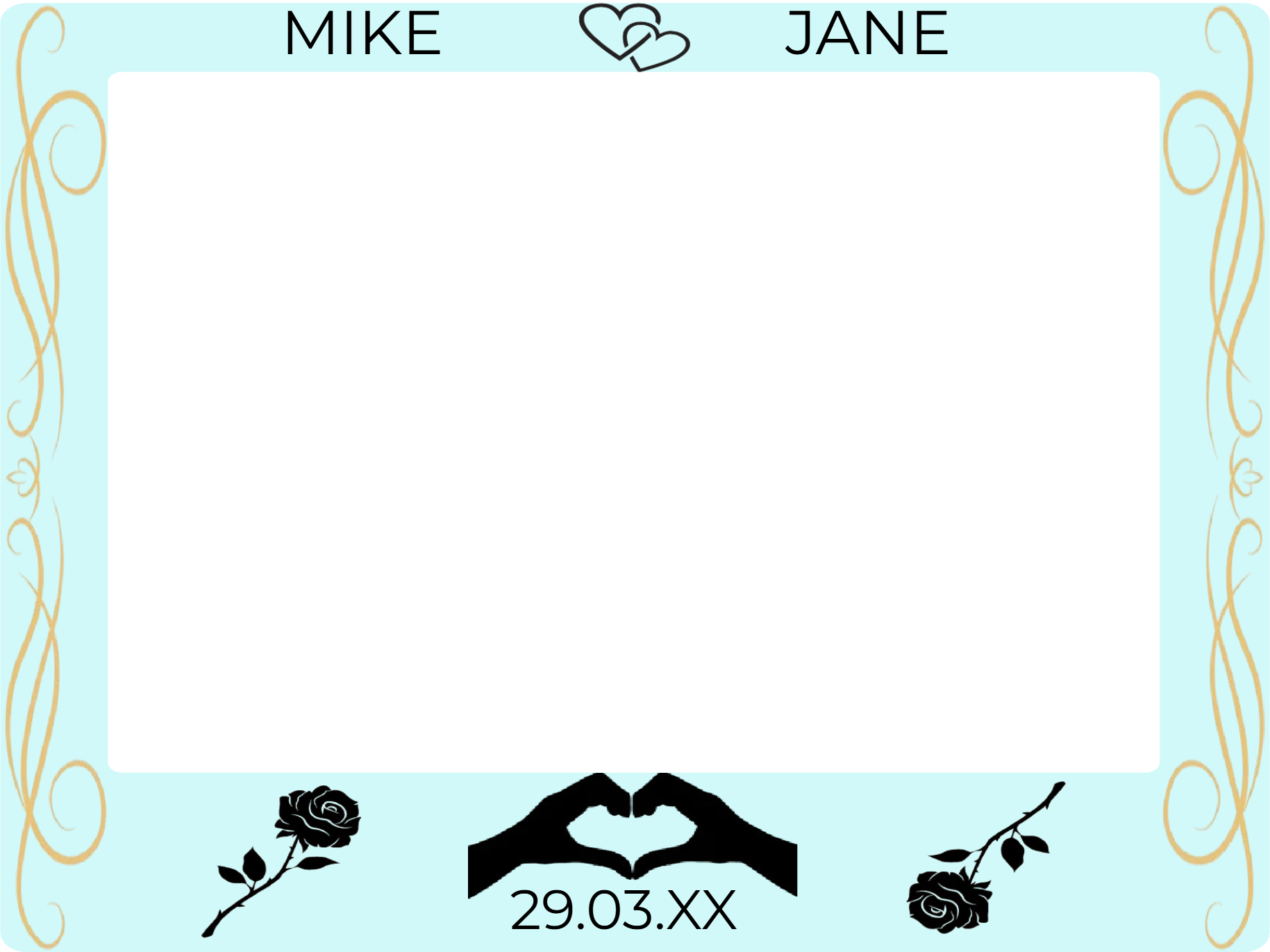 Custom Selfie Frame Mike & Jane